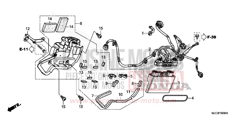 UNITE DE COMMANDE ABS (CBR600RA) de CBR600RR ABS VIBRANT ORANGE (YR250) 2013